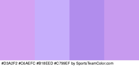 #D3A2F2 #C6AEFC #B18EED #C799EF Colors