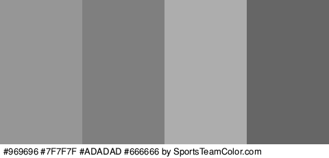 #969696 #7F7F7F #ADADAD #666666 Colors