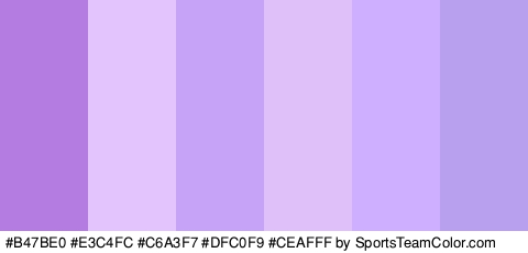 #B47BE0 #E3C4FC #C6A3F7 #DFC0F9 #CEAFFF #B9A0EF Colors