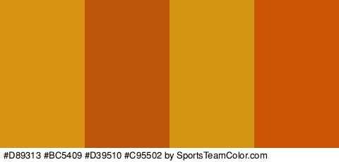 #D89313 #BC5409 #D39510 #C95502 Colors