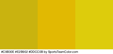 #C9B30E #E2B902 #DDCC0B Colors