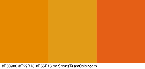 #E58900 #E29B16 #E55F16 Colors