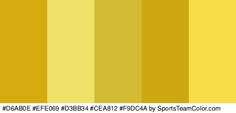 #D6AB0E #EFE069 #D3BB34 #CEA812 #F9DC4A Colors