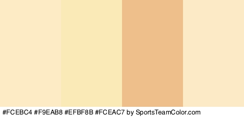 #FCEBC4 #F9EAB8 #EFBF8B #FCEAC7 Colors