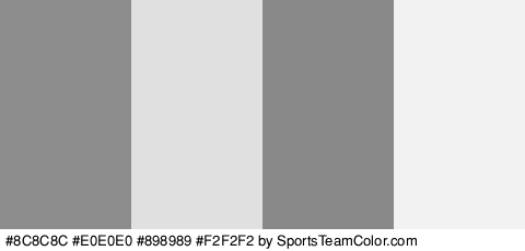 #8C8C8C #E0E0E0 #898989 #F2F2F2 Colors