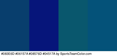 #083E6D #06157A #08576D #04517A Colors