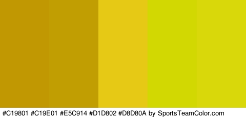 #C19801 #C19E01 #E5C914 #D1D802 #D8D80A Colors