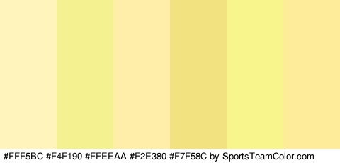 #FFF5BC #F4F190 #FFEEAA #F2E380 #F7F58C #FFEC9B Colors