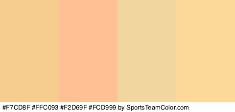 #F7CD8F #FFC093 #F2D69F #FCD999 Colors