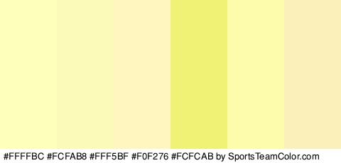 #FFFFBC #FCFAB8 #FFF5BF #F0F276 #FCFCAB #FCF0BA Colors