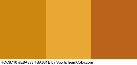 #CC8710 #E8A833 #BA631B Colors