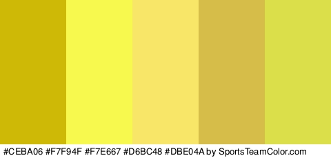 #CEBA06 #F7F94F #F7E667 #D6BC48 #DBE04A Colors