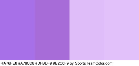 #A76FE8 #A76CD8 #DFBDF9 #E2C0F9 Colors