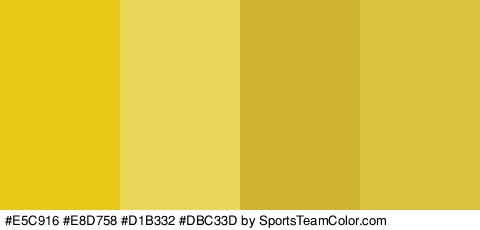 #E5C916 #E8D758 #D1B332 #DBC33D Colors