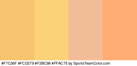 #F7C36F #FCD279 #F2BC98 #FFAC75 Colors