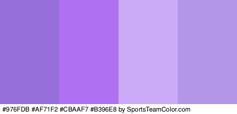 #976FDB #AF71F2 #CBAAF7 #B396E8 Colors