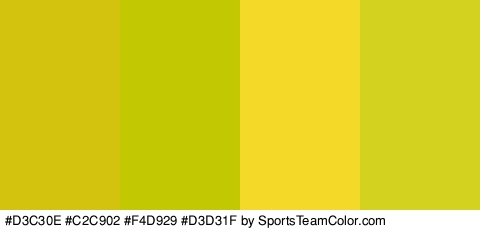 #D3C30E #C2C902 #F4D929 #D3D31F Colors