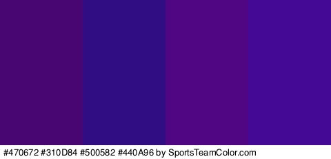 #470672 #310D84 #500582 #440A96 Colors