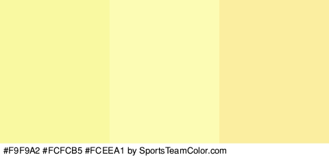 #F9F9A2 #FCFCB5 #FCEEA1 Colors