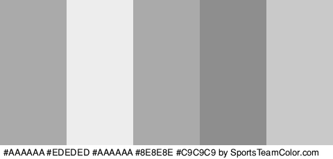 #AAAAAA #EDEDED #AAAAAA #8E8E8E #C9C9C9 Colors