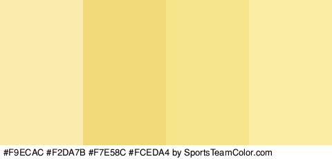 #F9ECAC #F2DA7B #F7E58C #FCEDA4 Colors