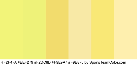 #F2F47A #EEF279 #F2DC6D #F9E9A7 #F9E875 #FFEFAF Colors