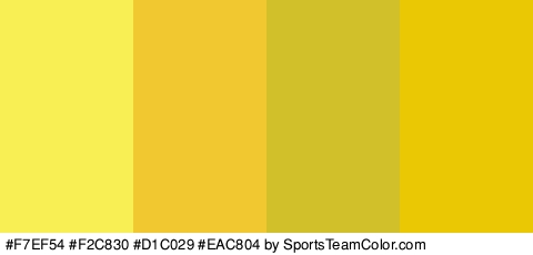 #F7EF54 #F2C830 #D1C029 #EAC804 Colors