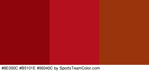 #8E050C #B5101E #99340C Colors