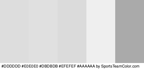 #DDDDDD #E0E0E0 #DBDBDB #EFEFEF #AAAAAA Colors