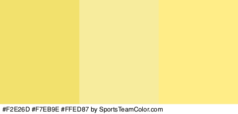 #F2E26D #F7EB9E #FFED87 Colors