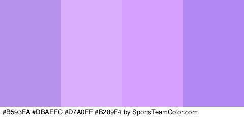 #B593EA #DBAEFC #D7A0FF #B289F4 Colors