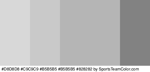 #D8D8D8 #C9C9C9 #B5B5B5 #B5B5B5 #828282 Colors