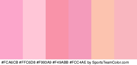 #FCA6CB #FFC6D8 #F993A9 #F49ABB #FCC4AE #F9B6BE Colors