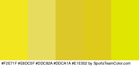 #F2E71F #E8DC5F #DDC82A #DDCA1A #E1E502 Colors