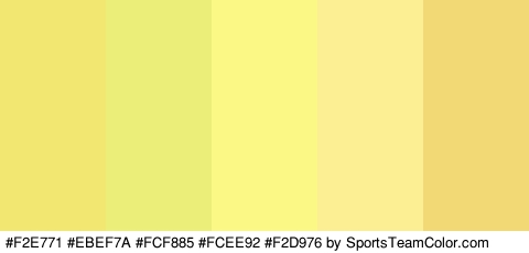 #F2E771 #EBEF7A #FCF885 #FCEE92 #F2D976 Colors