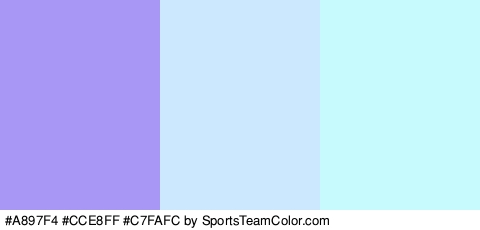 #A897F4 #CCE8FF #C7FAFC Colors