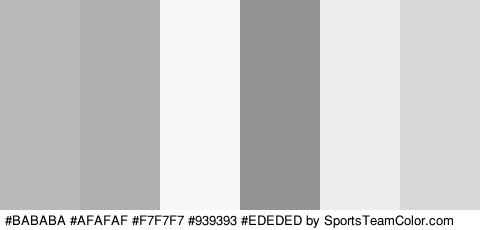 #BABABA #AFAFAF #F7F7F7 #939393 #EDEDED #D8D8D8 Colors