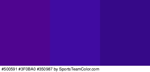 #500591 #3F0BA0 #350987 Colors