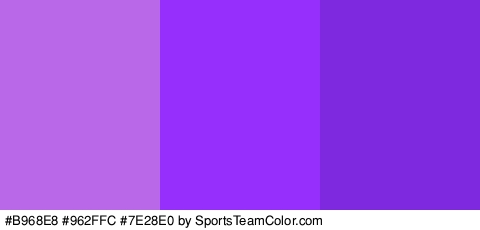 #B968E8 #962FFC #7E28E0 Colors