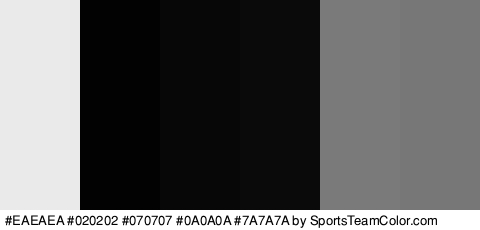 #EAEAEA #020202 #070707 #0A0A0A #7A7A7A #777777 Colors