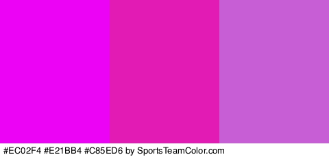 #EC02F4 #E21BB4 #C85ED6 Colors