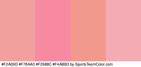 #F2A09D #F78AA0 #F2988C #F4ABB3 Colors