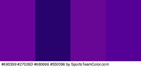 #690399 #27026D #680696 #550096 Colors