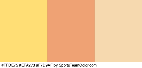 #FFDE75 #EFA273 #F7D9AF Colors