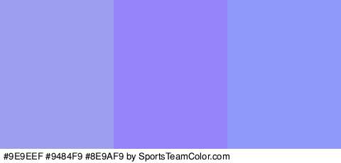 #9E9EEF #9484F9 #8E9AF9 Colors