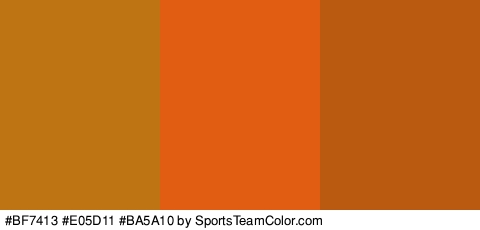 #BF7413 #E05D11 #BA5A10 Colors