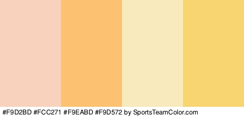 #F9D2BD #FCC271 #F9EABD #F9D572 Colors