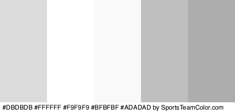 #DBDBDB #FFFFFF #F9F9F9 #BFBFBF #ADADAD Colors