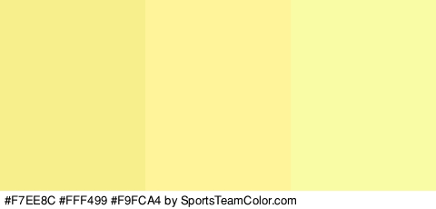 #F7EE8C #FFF499 #F9FCA4 Colors