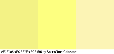 #F2F285 #FCFF7F #FCF4B5 Colors